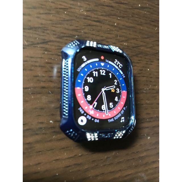 Apple Watch(アップルウォッチ)のキラキラApple Watch カバー　ネイビーブルー41mm  未使用 スマホ/家電/カメラのスマホアクセサリー(モバイルケース/カバー)の商品写真