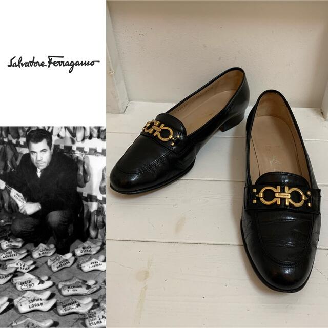 Salvatore Ferragamo(サルヴァトーレフェラガモ)のSalvatore Farragamo VINTAGE ガンチーニ ローファー レディースの靴/シューズ(ローファー/革靴)の商品写真