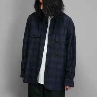 コモリ(COMOLI)のCOMOLI 21AW ウールシルクワークシャツ size 2  試着のみ(シャツ)