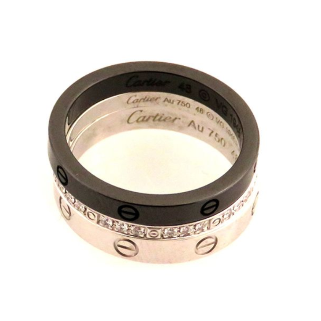 古典 Cartier スリーフープリング リング Cartier カルティエ - リング(指輪)