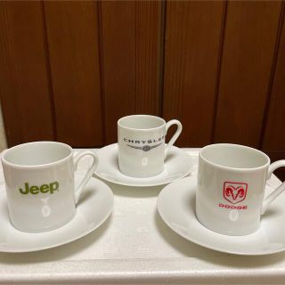 ジープ(Jeep)のCHRYSLER   Jeep   DODGE カップ&ソーサー(グラス/カップ)