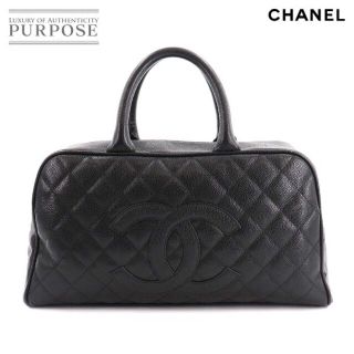 シャネル(CHANEL)のシャネル CHANEL マトラッセ ミニ ボストン バッグ キャビアスキン レザー ブラック A20997 ゴールド 金具 ヴィンテージ 90125470(ボストンバッグ)