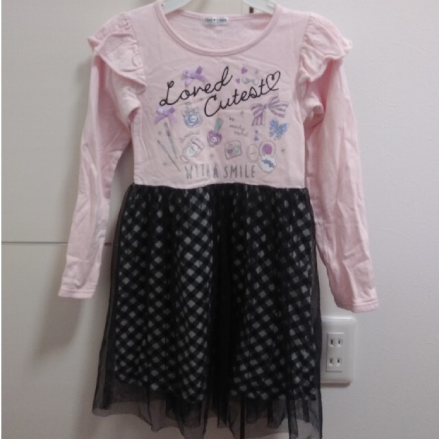 しまむら(シマムラ)のしまむらワンピース　130 キッズ/ベビー/マタニティのキッズ服女の子用(90cm~)(ワンピース)の商品写真