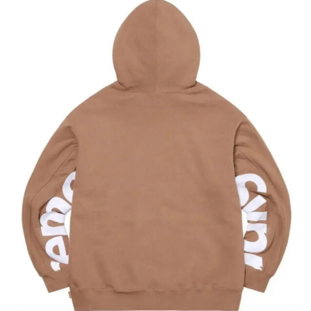 Supreme Cropped Panels Hooded 茶L