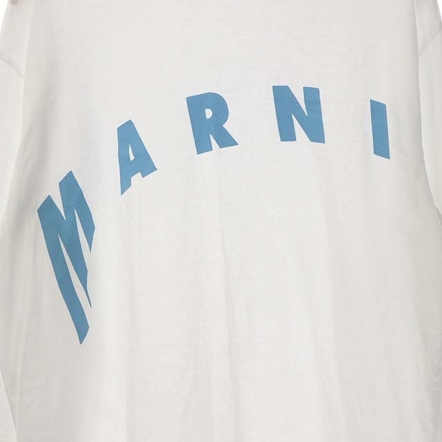 パソコン マルニ MARNI カットソー Tシャツ ロンT 長袖 ロゴプリント