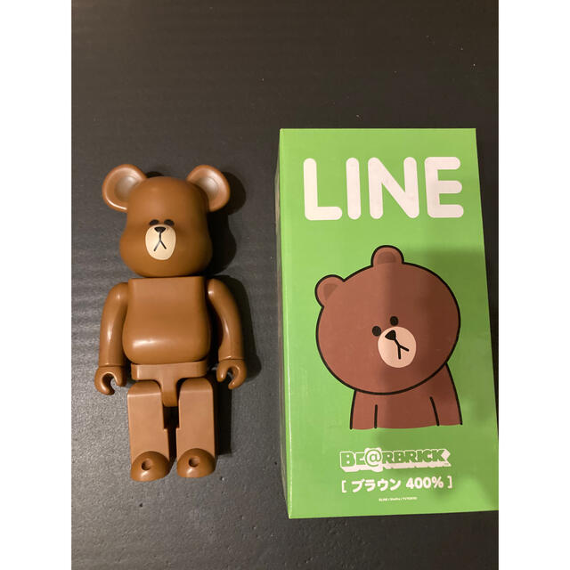 ベアブリック BE@RBRICK400%  LINE ブラウン