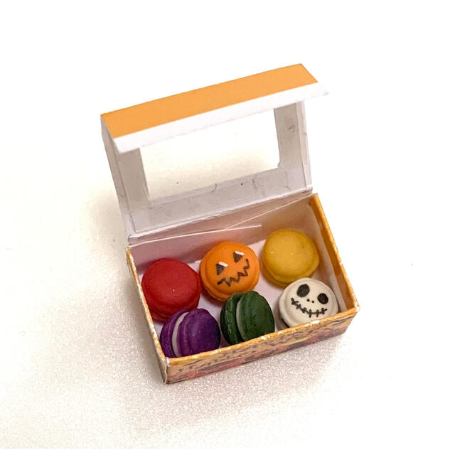 ミニチュア ハロウィン マカロン BOX ハンドメイド