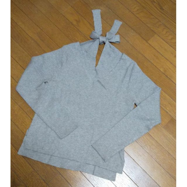 Andemiu(アンデミュウ)のリボンニットプルオーバー レディースのトップス(ニット/セーター)の商品写真