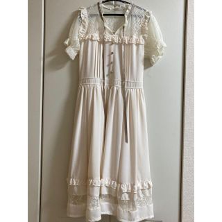 新品❤タグ付き❤axes femme❤ポエティック❤白❤ロングワンピース