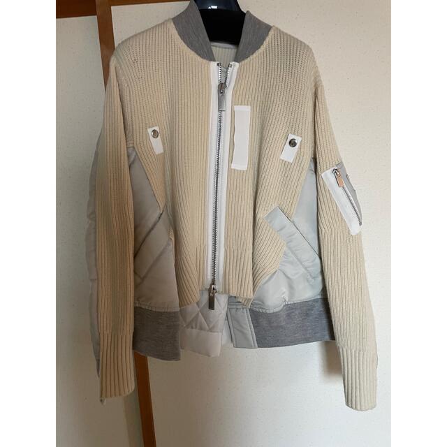 20AW サカイ sacai デニムドッキングジャケットカーディガン www