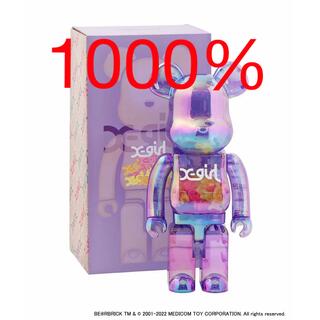 BE@RBRICK x-girl CLEAR PURPLF 1000%(その他)
