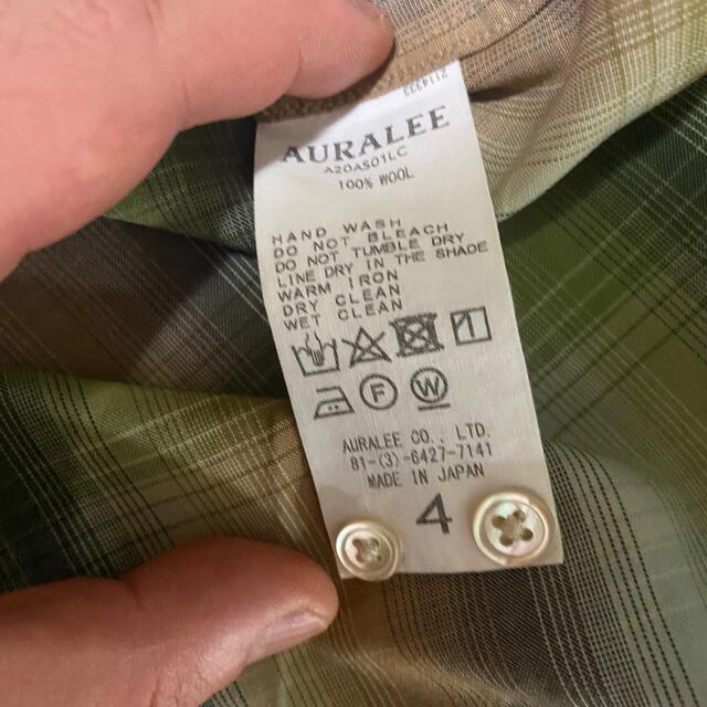 AURALEE(オーラリー)の【気まぐれSALE】AURALEE/オーラリー/20AW/チェックシャツ  4 メンズのトップス(シャツ)の商品写真