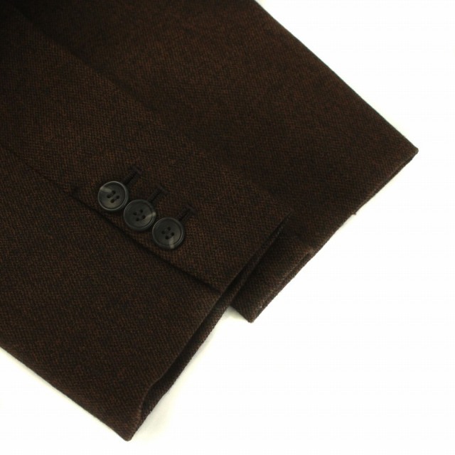 LAUTREAMONT(ロートレアモン)のロートレアモン テーラードジャケット シングル ウール混 カシミヤ混 40 茶 レディースのジャケット/アウター(その他)の商品写真