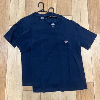 ダントン(DANTON)のダントン  ポケットTシャツ　ネイビー　38サイズ　2枚セット(Tシャツ/カットソー(半袖/袖なし))