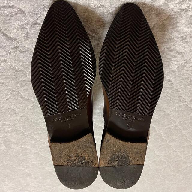 DOLCE&GABBANA(ドルチェアンドガッバーナ)の【ryuta1224様専用】革靴 サイドゴアブーツ メダリオン 25.0cm メンズの靴/シューズ(ブーツ)の商品写真