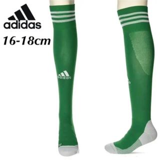 アディダス(adidas)の【新品】アディダス♡サッカーソックス16-18cm緑(靴下/タイツ)