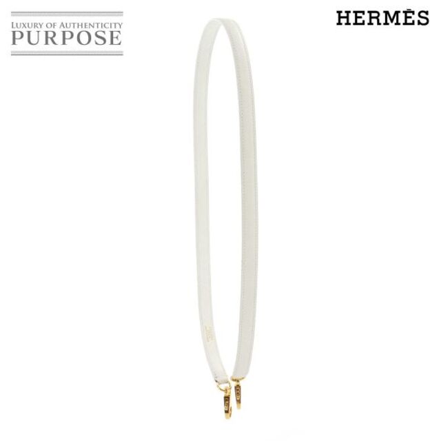 Hermes - エルメス HERMES ケリー ボリード ショルダー ストラップ グレネ ホワイト ゴールド 金具 90133340