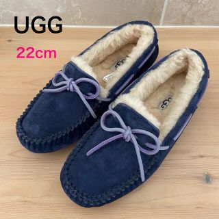 アグ(UGG)の未使用に近い☆アグ UGG ダコタ DAKOTA レザー モカシン ムートン本革(スリッポン/モカシン)