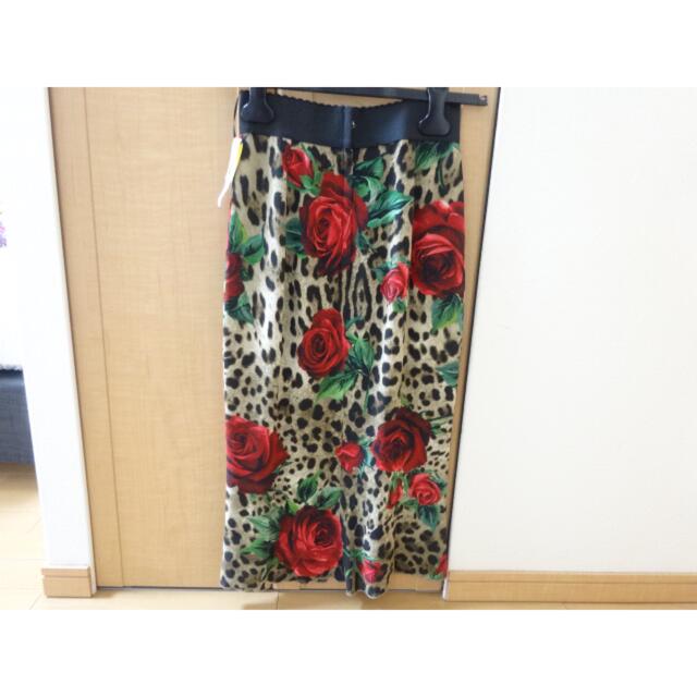 Dolce&Gabbana☆ヒョウ柄薔薇スカート