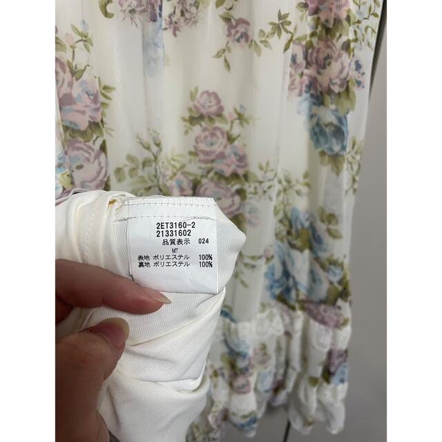 L'EST ROSE - 美品☆レストローズ 花柄シフォンワンピースの通販 by