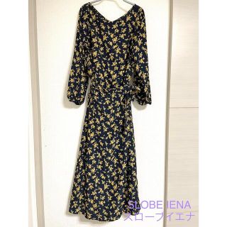 美品❗SLOBE IENA ロングワンピース　マキシ丈　花柄　総柄　フリーサイズ