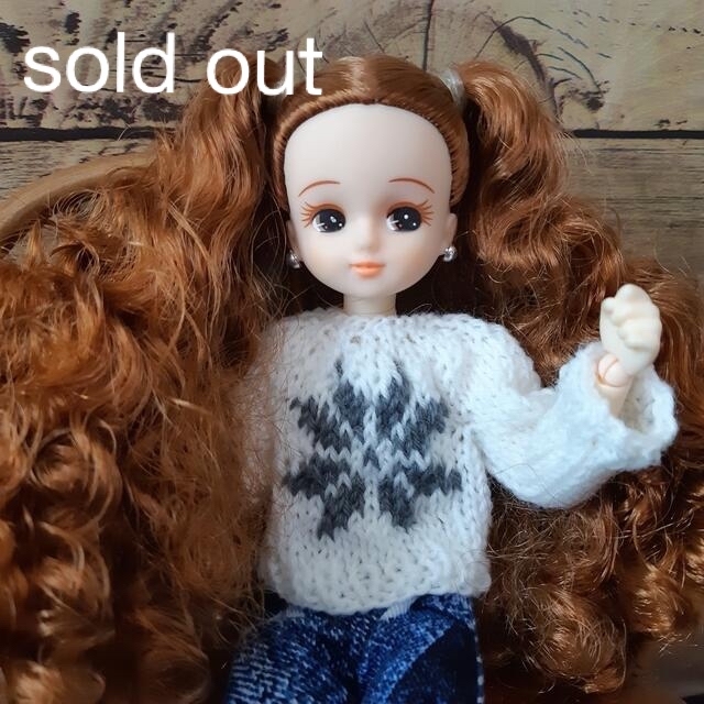 sold out 蝶のロングワンピース リカちゃん服 ブライスアウトフィット