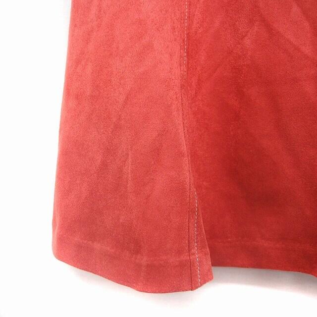 MURUA(ムルーア)のムルーア MURUA タグ付き フレアスカート ミニ 無地 スエードタッチ F レディースのスカート(ミニスカート)の商品写真
