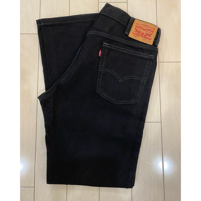 美品Levi's517✨Ｗ３6Ｌ32   メンズブラックデニム