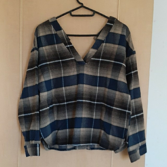 AZUL by moussy - シャギーチェック 2WAY プルオーバーの通販 by