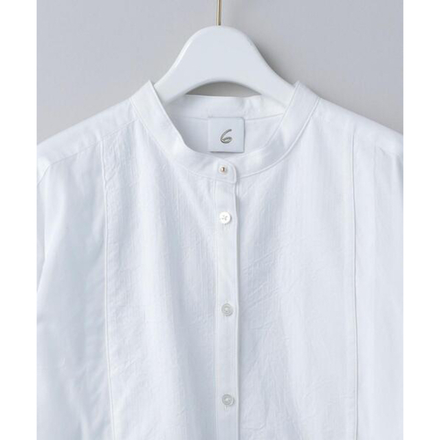 6 (ROKU)(ロク)の6(ROKU) DRESS SHIRT シャツ ロク ブラウス ホワイト レディースのトップス(シャツ/ブラウス(長袖/七分))の商品写真