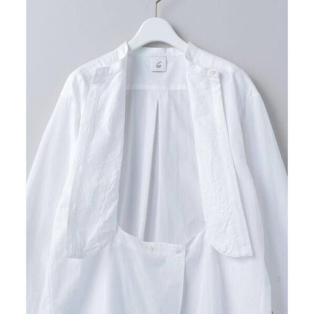 6 (ROKU)(ロク)の6(ROKU) DRESS SHIRT シャツ ロク ブラウス ホワイト レディースのトップス(シャツ/ブラウス(長袖/七分))の商品写真