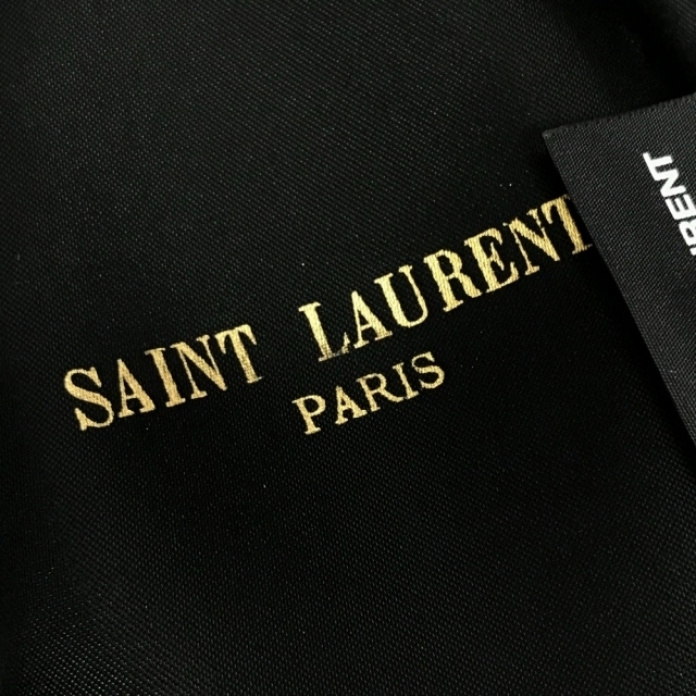 Saint Laurent(サンローラン)のサンローランパリ SAINT LAURENT PARIS フェドラハット 帽子 ハット コットン ブラック 美品 レディースの帽子(ハット)の商品写真