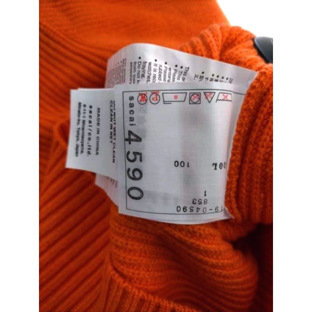 Sacai(サカイ) 19AW ハイネックジップウールニット レディース Sacai(サカイ) 19AW ハイネックジップウールニット レディース