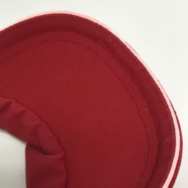 CHANEL(シャネル)のシャネル CHANEL テニス ココマーク ロゴ 帽子 サンバイザー キャンバス レッド×ホワイト レディースの帽子(その他)の商品写真
