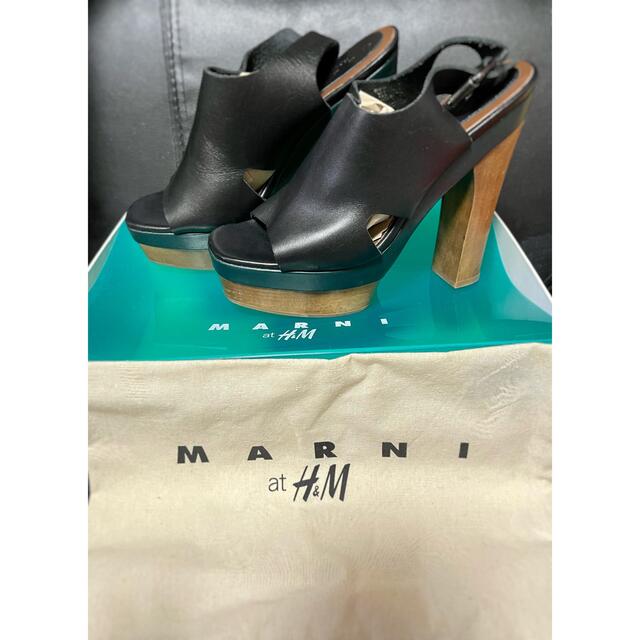 Marni - 極美品☆MARNI×H&M 完売コラボ サンダル ウェッジ ヒール 人気