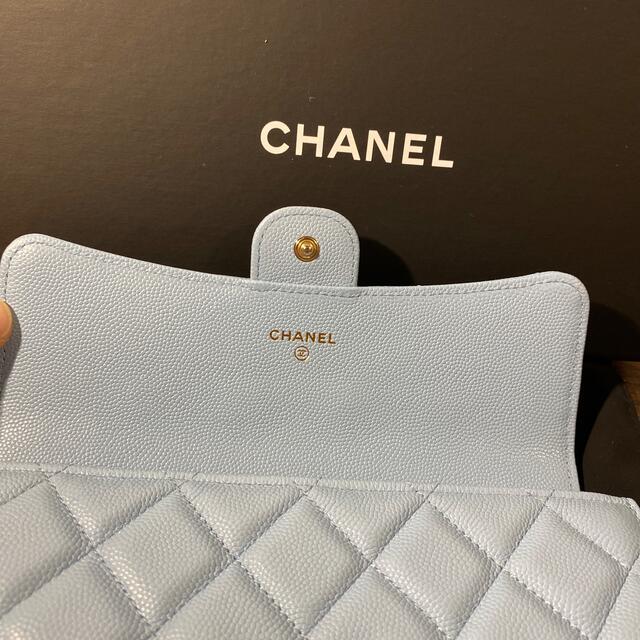 2種類選べる 未使用CHANEL ロングフラップウォレット キャビアスキン