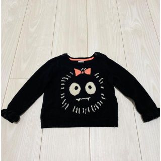 ベビーギャップ(babyGAP)のgap ベビー　ニット　黒　ハロウィン　おばけ　70(ニット/セーター)