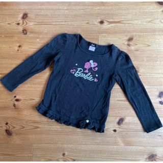 バービー(Barbie)のバービートップス 長袖Tシャツ ☆ リボン ラメ ＃ 120 130サイズ ♪(Tシャツ/カットソー)