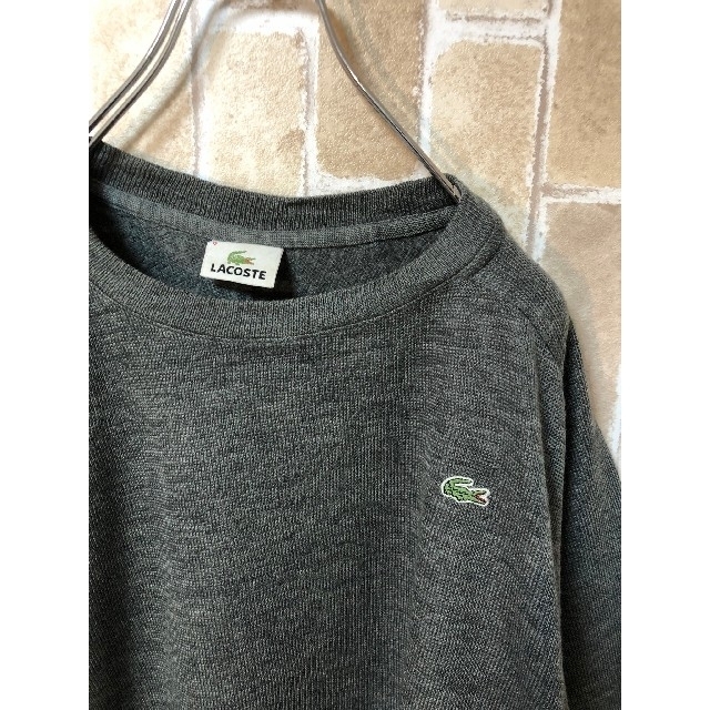 LACOSTE(ラコステ)のLACOSTE　ワンポイントロゴ　切り返し　ニット　セーター　XL メンズのトップス(ニット/セーター)の商品写真