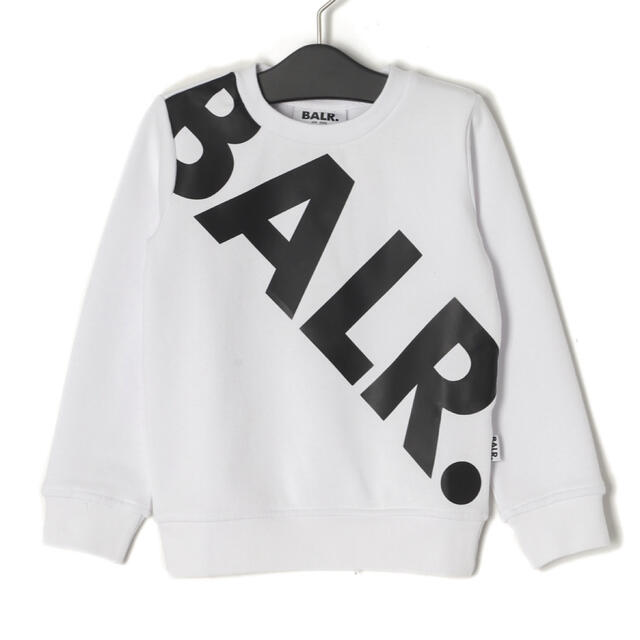 【新品】BALR. ボーラー　裏起毛トレーナー　ホワイト/白