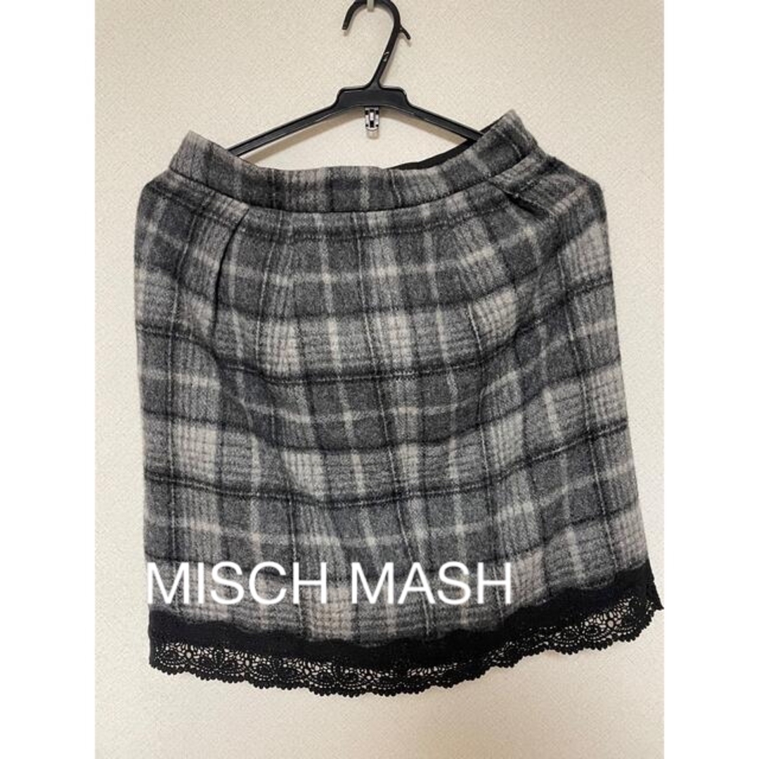 MISCH MASCH(ミッシュマッシュ)のMISCH MASCH チェックウールスカート レディースのスカート(ミニスカート)の商品写真