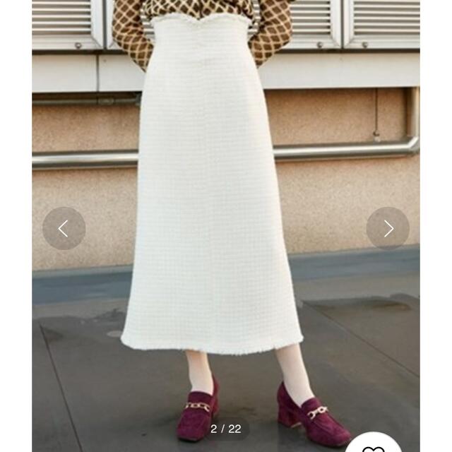 Lily Brown(リリーブラウン)のウール混ミディスカート レディースのスカート(ロングスカート)の商品写真