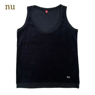 フェリシモ(FELISSIMO)のnu フェリシモ ベロア トップス タンクトップ ルームウェア(Tシャツ(半袖/袖なし))