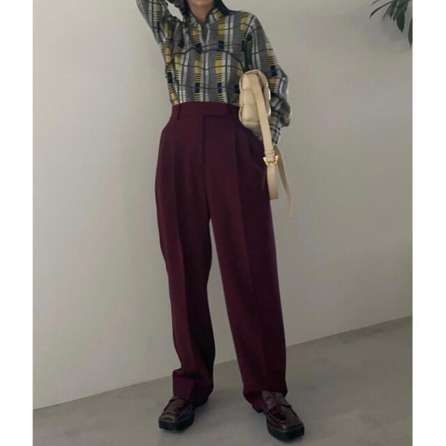 【本日のみ値下げ】2TUCK GEORGETTE STRAIGHT PANTS