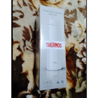 サーモス(THERMOS)の白黒セット JNW-480 サーモス 新品 水筒 保温保冷 パーツ少なく洗い易い(タンブラー)
