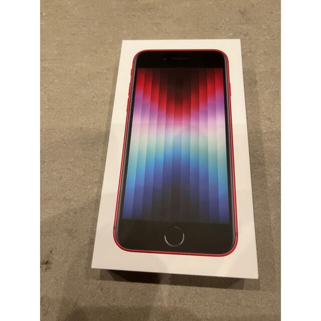 新品　iPhone SE 128GB 第3世代 SE3 レッド　simフリー