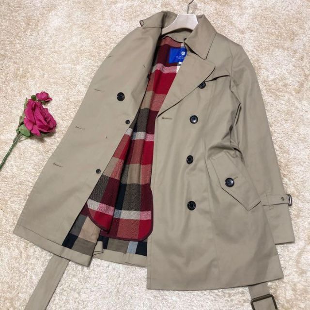 ライナー付き♡クレストブリッジ コットンギャバジン ショート トレンチコート