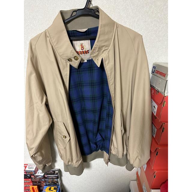 フラワーB ブルーグレイ BARACUTA G9 オリジナル ハリントンジャケット