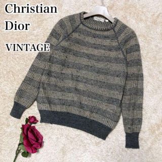 クリスチャンディオール(Christian Dior)の【訳あり】クリスチャンディオール ムッシュ ニット セーター 穴あり 状態考慮(ニット/セーター)