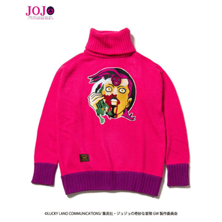 希少・新品／ジョジョ× glamb／ドッピオタートルニット／セーター／LL、XL(ニット/セーター)